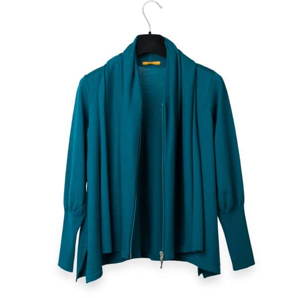 Teal Merino Jacket | DIEGO ZORODDU