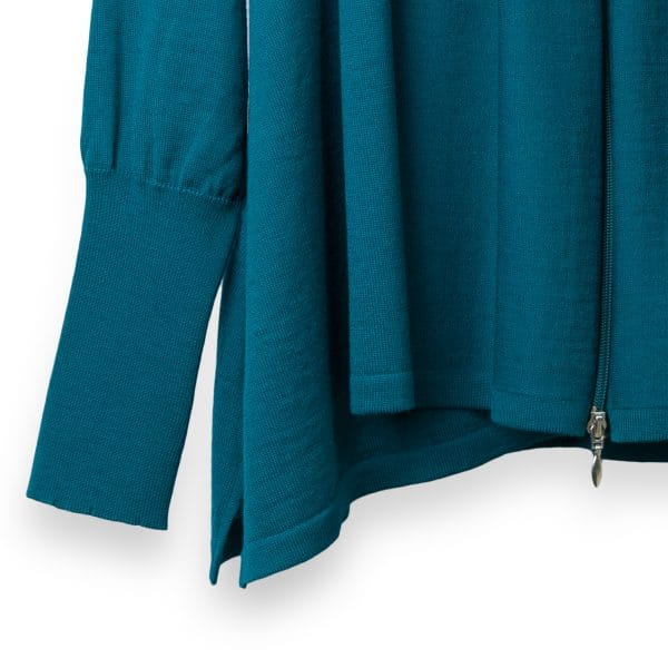 Teal Merino Jacket | DIEGO ZORODDU
