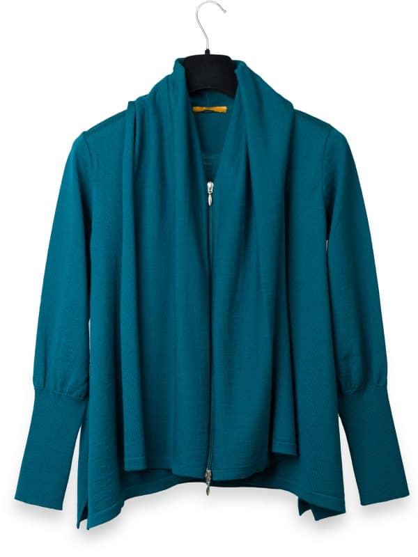 Teal Merino Jacket | DIEGO ZORODDU
