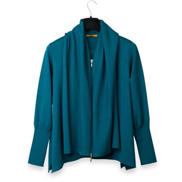 Teal Merino Jacket | DIEGO ZORODDU