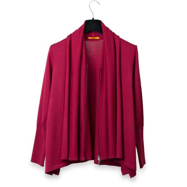 Light Bordeaux Merino Jacket | DIEGO ZORODDU