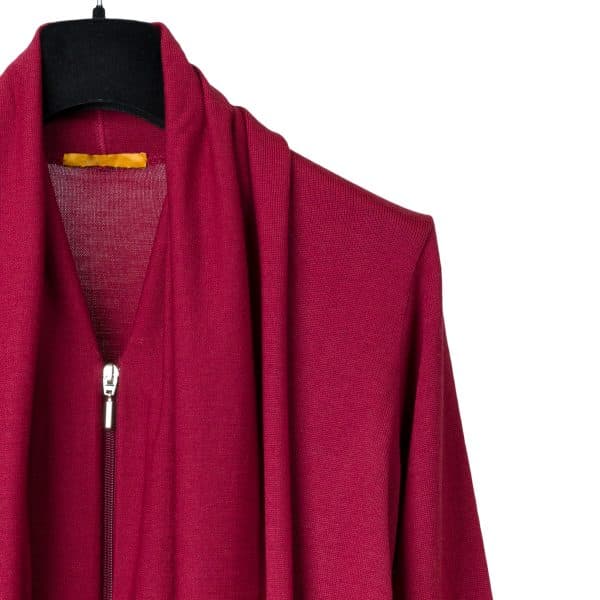 Light Bordeaux Merino Jacket | DIEGO ZORODDU