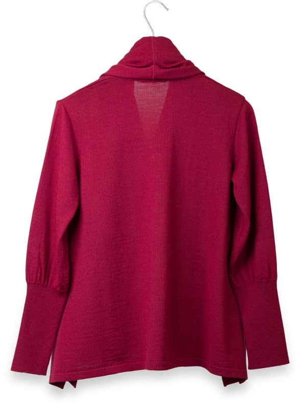 Light Bordeaux Merino Jacket | DIEGO ZORODDU