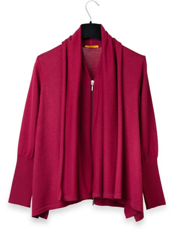 Light Bordeaux Merino Jacket | DIEGO ZORODDU