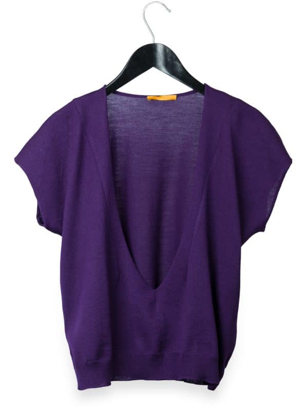 Gilet Merino Viola | DIEGO ZORODDU