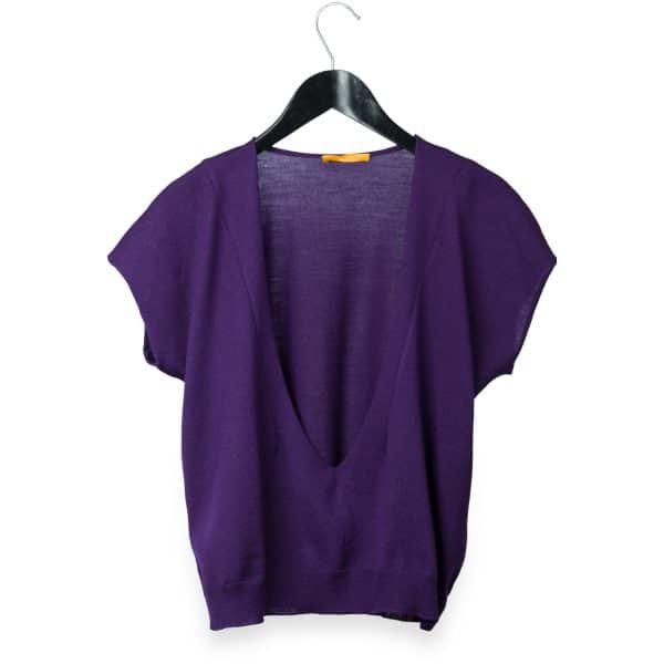 Gilet Merino Viola | DIEGO ZORODDU
