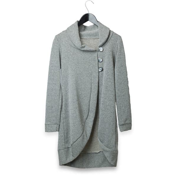 Cardi Coat Grey Melange | DIEGO ZORODDU