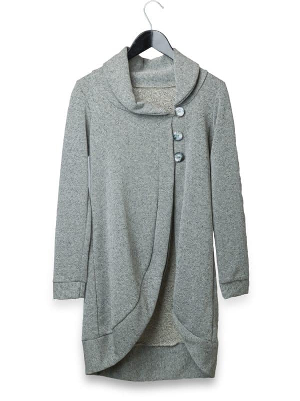 Cardi Coat Grey Melange | DIEGO ZORODDU