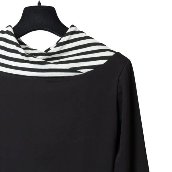 Stripes Cross Neck | DIEGO ZORODDU