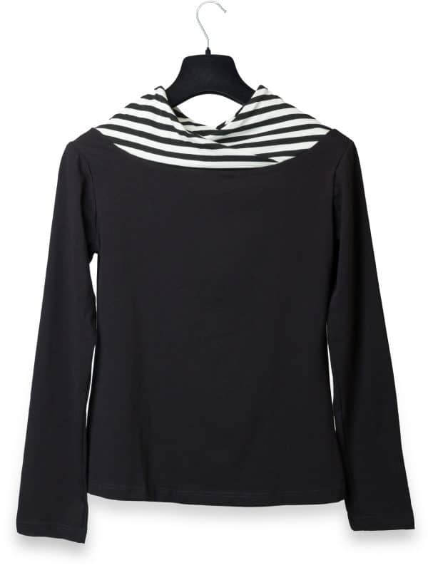Stripes Cross Neck | DIEGO ZORODDU