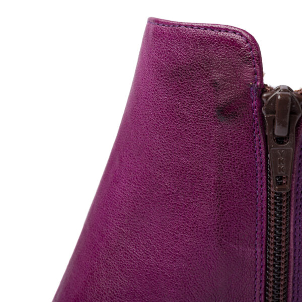 Uneven Purple Boots | DIEGO ZORODDU