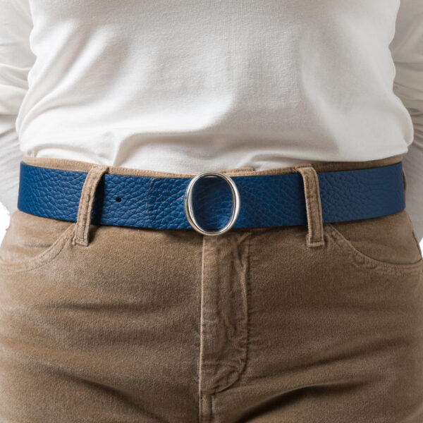 Reversible Oval Blue Belt | DIEGO ZORODDU