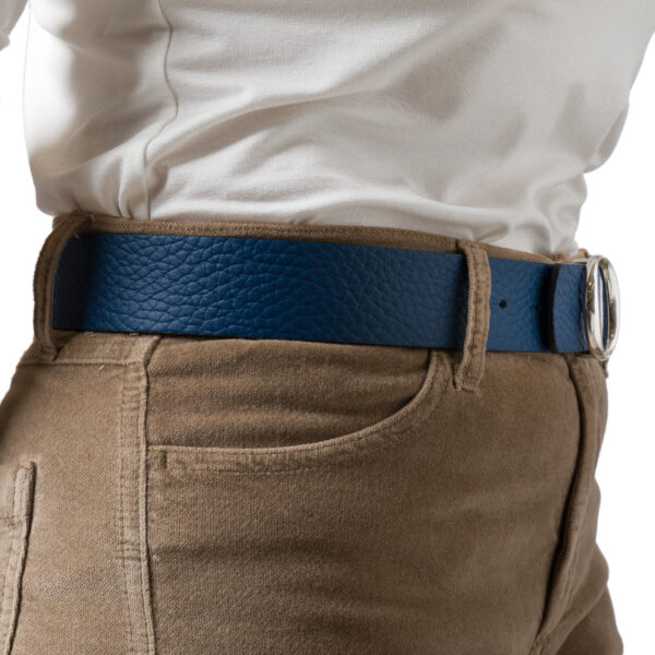 Reversible Oval Blue Belt | DIEGO ZORODDU
