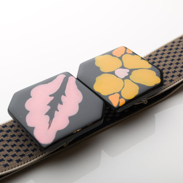Yellow Pink Elastic Belt | DIEGO ZORODDU