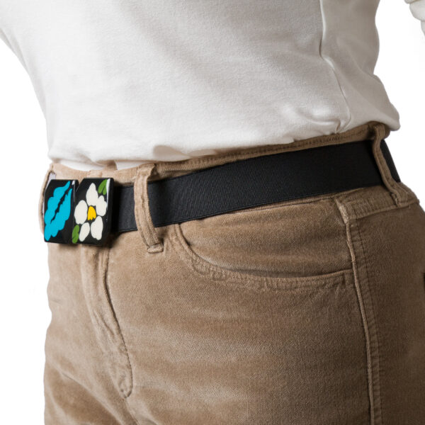 Ivory Azure Elastic Belt | DIEGO ZORODDU