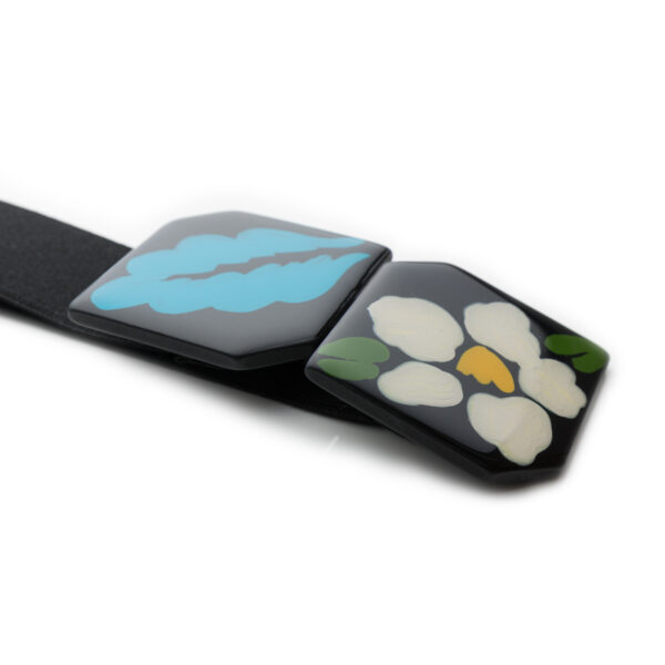 Ivory Azure Elastic Belt | DIEGO ZORODDU