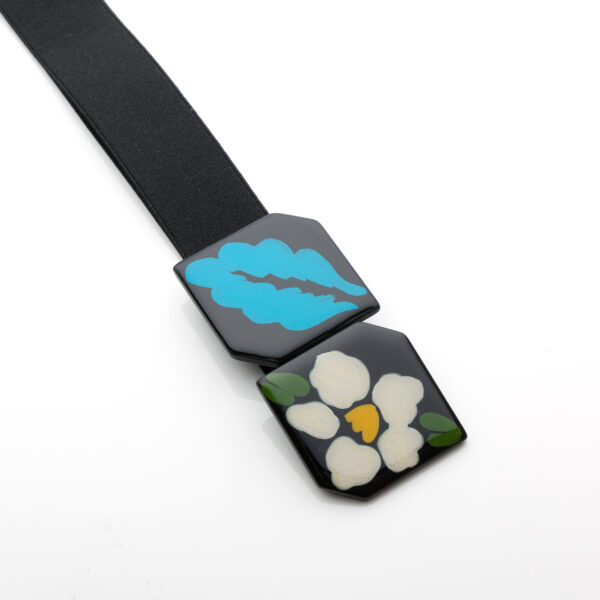 Ivory Azure Elastic Belt | DIEGO ZORODDU