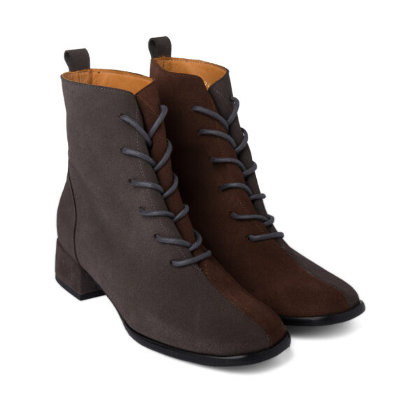 Bicolor GreyBrown Boot | DIEGO ZORODDU