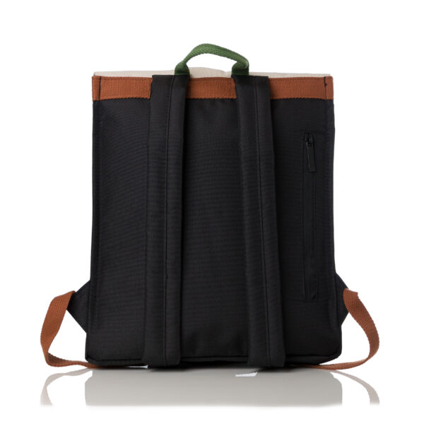 Bicolor Square Black Backpack | DIEGO ZORODDU