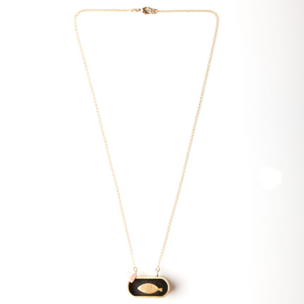 Collana Sardina in Scatola Cuore Rame | DIEGO ZORODDU