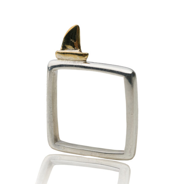 Anello Argento con Barca Bronzo | DIEGO ZORODDU