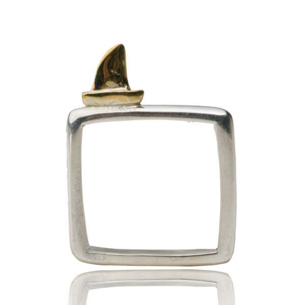 Anello Argento con Barca Bronzo | DIEGO ZORODDU
