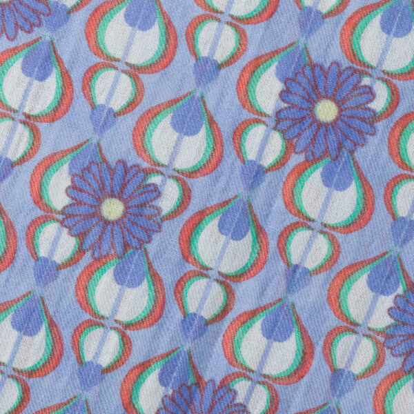 Stola Ampolle e Fiori Blu | DIEGO ZORODDU