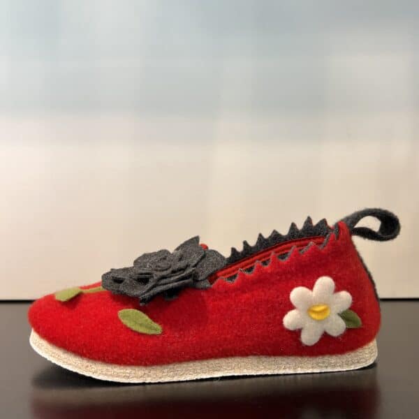 Pantofola Rossa Fiori | DIEGO ZORODDU