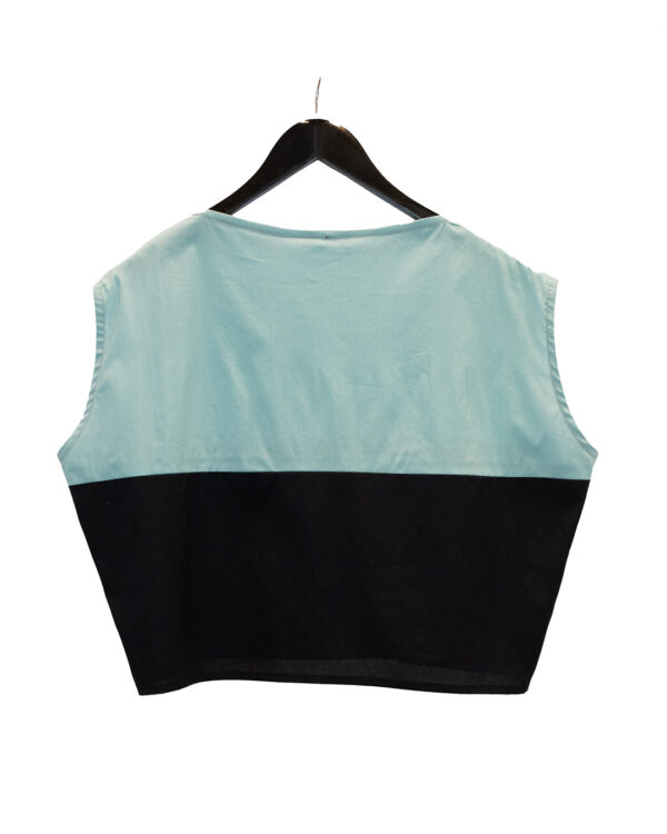 Aqua Black Blouse | DIEGO ZORODDU