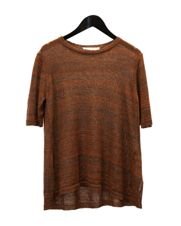 Brick Linen T Shirt | DIEGO ZORODDU