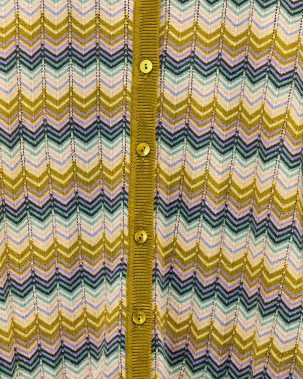 Mustard Waves Cardigan | DIEGO ZORODDU