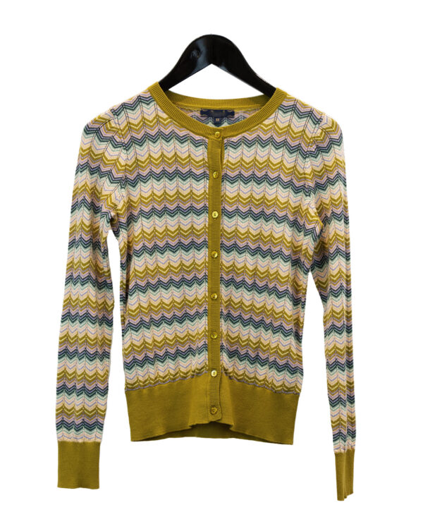 Mustard Waves Cardigan | DIEGO ZORODDU