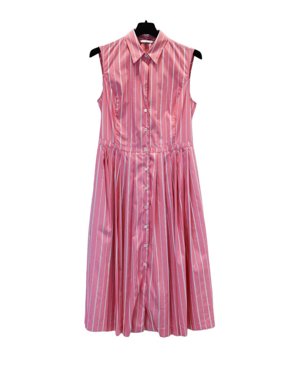 White Purple Stripes Dress | DIEGO ZORODDU
