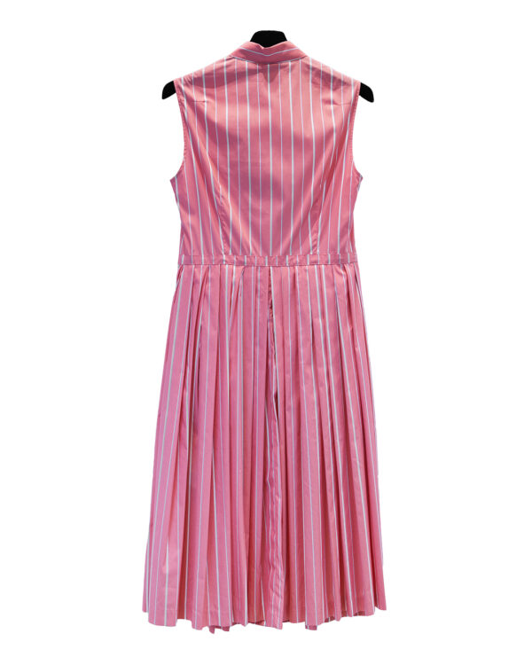 White Purple Stripes Dress | DIEGO ZORODDU