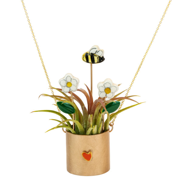Collana Pianta con Ape | DIEGO ZORODDU