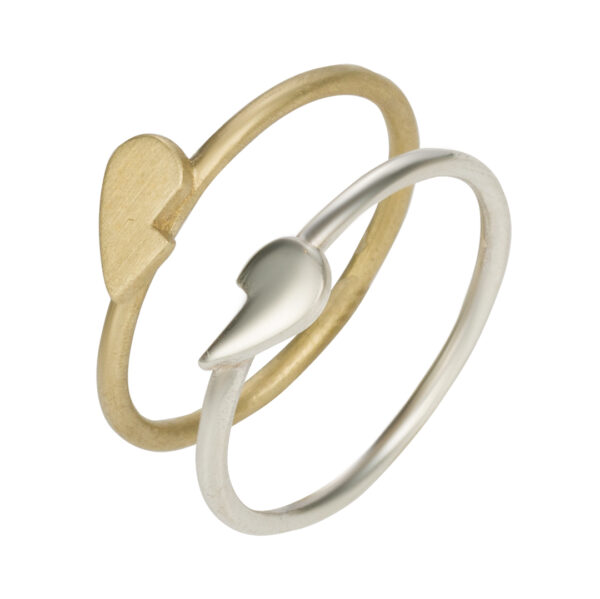 Doppio Anello Cuore | DIEGO ZORODDU