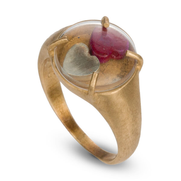 Anello Bronzo Due Cuori | DIEGO ZORODDU