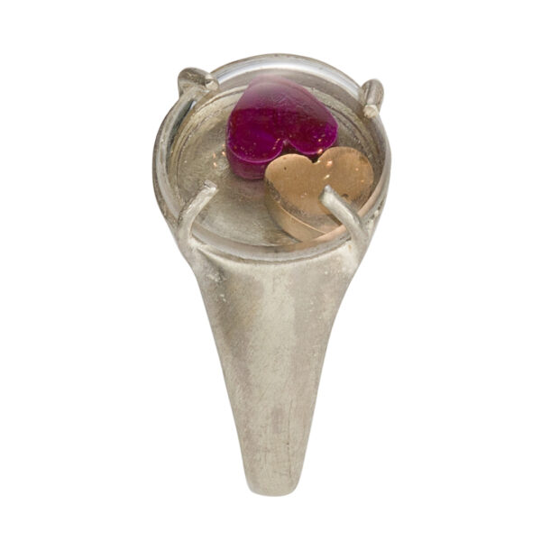 Anello Argento Due Cuori | DIEGO ZORODDU