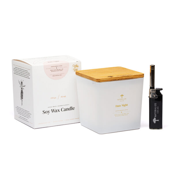 Candela Bianco Opaco in Cera di Soia 450 gr | DIEGO ZORODDU
