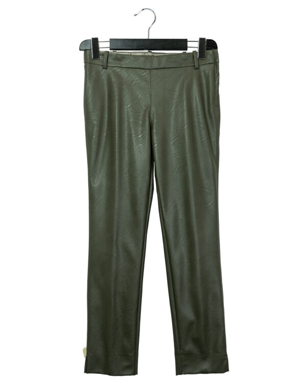 Pantaloni Ecopelle Verdi | DIEGO ZORODDU