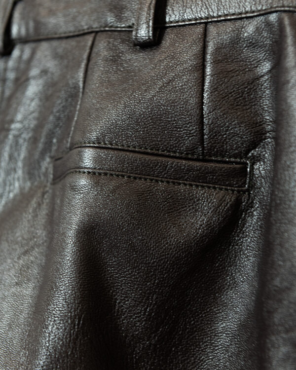 Pantaloni Ecopelle Moro | DIEGO ZORODDU