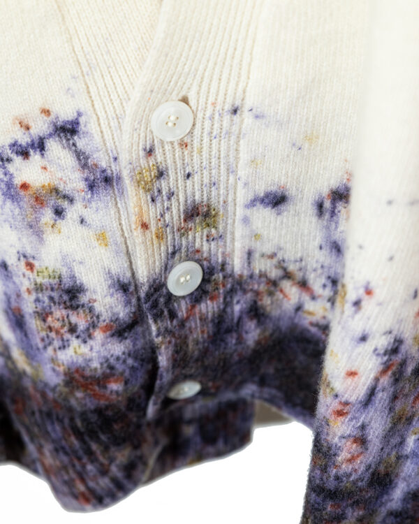 Cardigan Fiori di Campo Viola | DIEGO ZORODDU