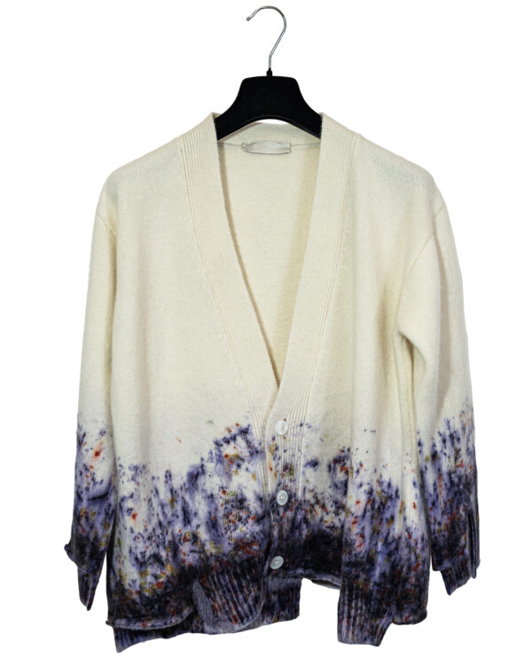 Cardigan Fiori di Campo Viola | DIEGO ZORODDU