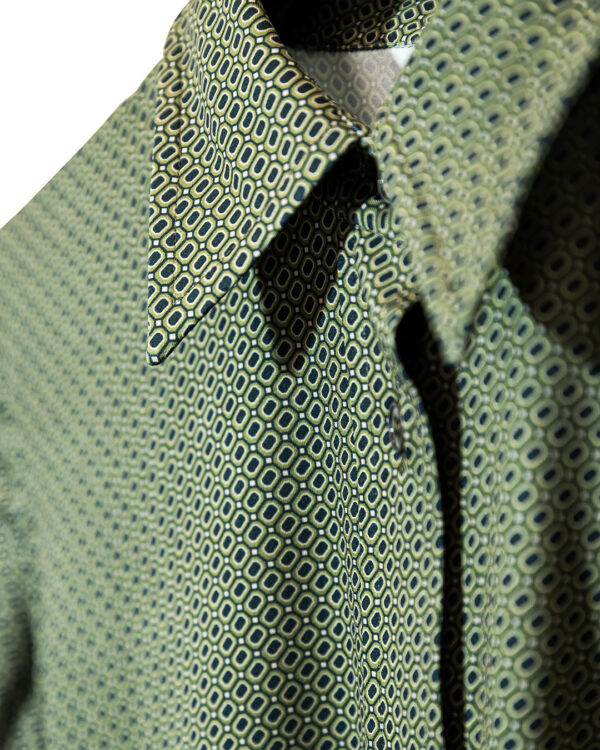 Camicia Micro Verde | DIEGO ZORODDU