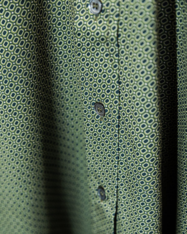 Camicia Micro Verde | DIEGO ZORODDU