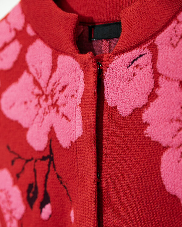 Cardigan Ciclamino Fiori | DIEGO ZORODDU