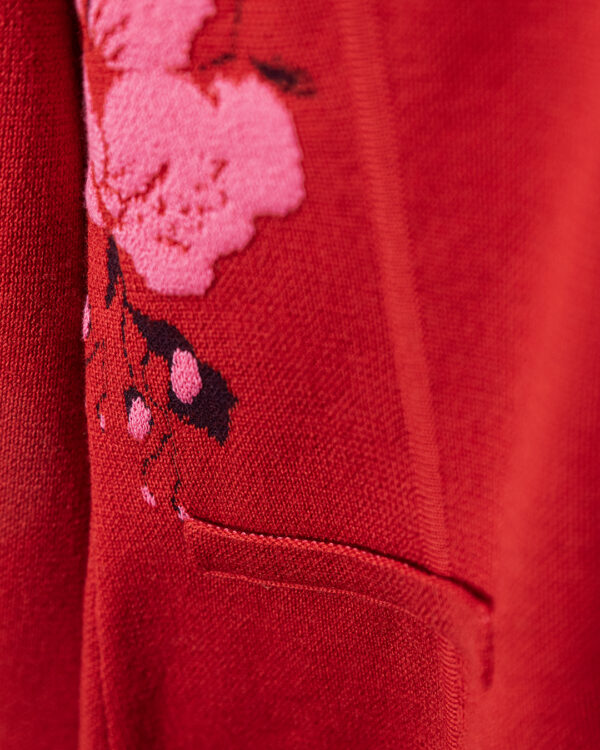 Cardigan Ciclamino Fiori | DIEGO ZORODDU
