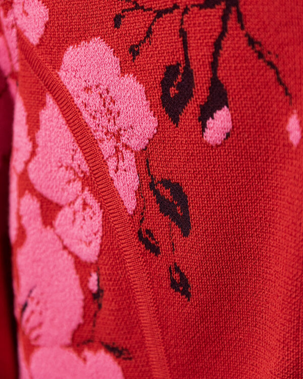Cardigan Ciclamino Fiori | DIEGO ZORODDU