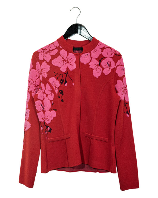Cardigan Ciclamino Fiori | DIEGO ZORODDU