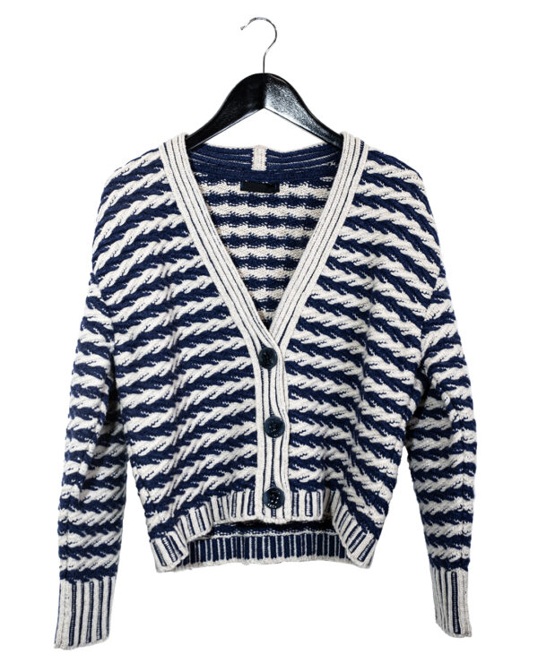 Cardigan Intreccio Blu | DIEGO ZORODDU
